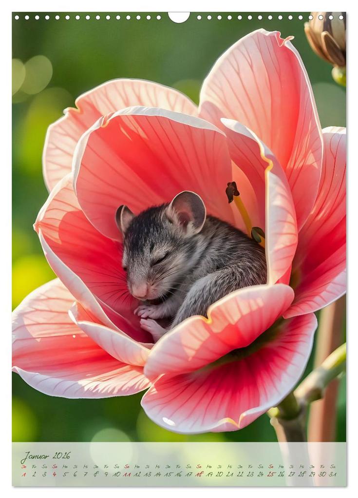 Weitere Ansicht: Schlummerzauber - Die Kinder des Waldes in ihren Blütenwiegen (Wandkalender 2026 DIN A3 hoch), CALVENDO Monatskalender | Fred Schimak, Calvendo