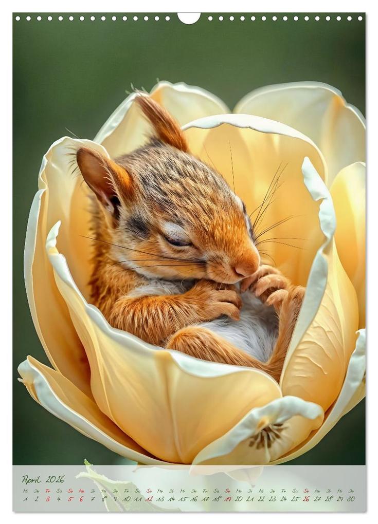 Weitere Ansicht: Schlummerzauber - Die Kinder des Waldes in ihren Blütenwiegen (Wandkalender 2026 DIN A3 hoch), CALVENDO Monatskalender | Fred Schimak, Calvendo