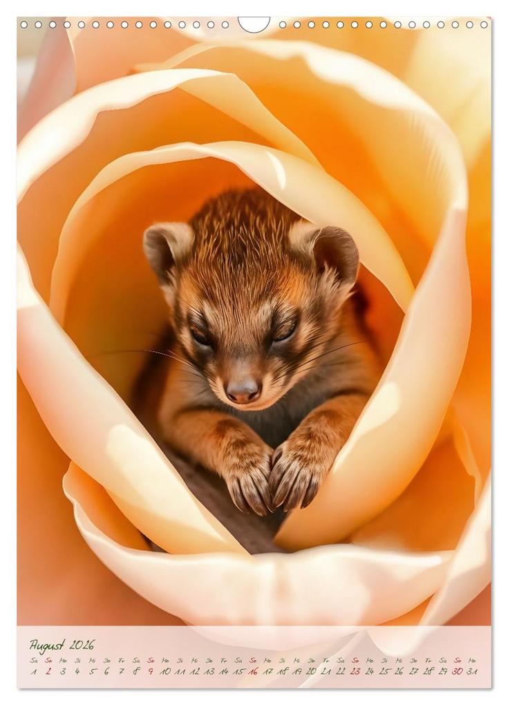 Weitere Ansicht: Schlummerzauber - Die Kinder des Waldes in ihren Blütenwiegen (Wandkalender 2026 DIN A3 hoch), CALVENDO Monatskalender | Fred Schimak, Calvendo