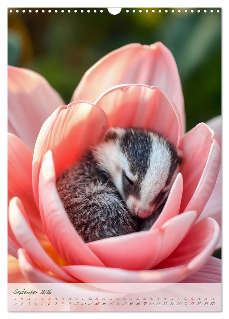 Weitere Ansicht: Schlummerzauber - Die Kinder des Waldes in ihren Blütenwiegen (Wandkalender 2026 DIN A3 hoch), CALVENDO Monatskalender | Fred Schimak, Calvendo