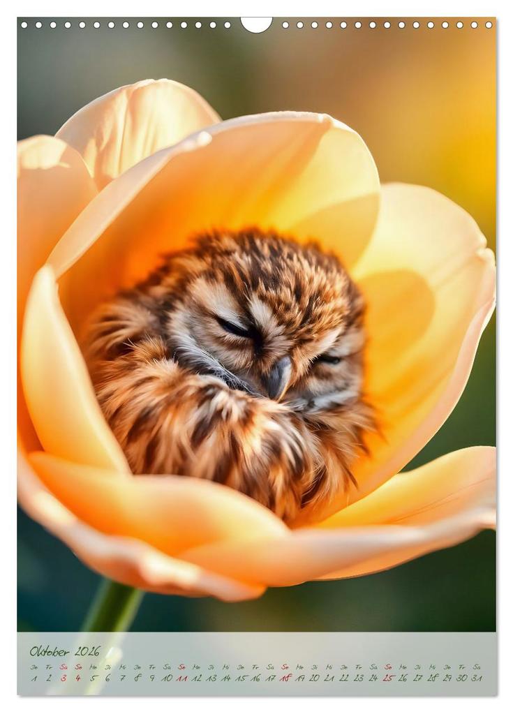 Weitere Ansicht: Schlummerzauber - Die Kinder des Waldes in ihren Blütenwiegen (Wandkalender 2026 DIN A3 hoch), CALVENDO Monatskalender | Fred Schimak, Calvendo