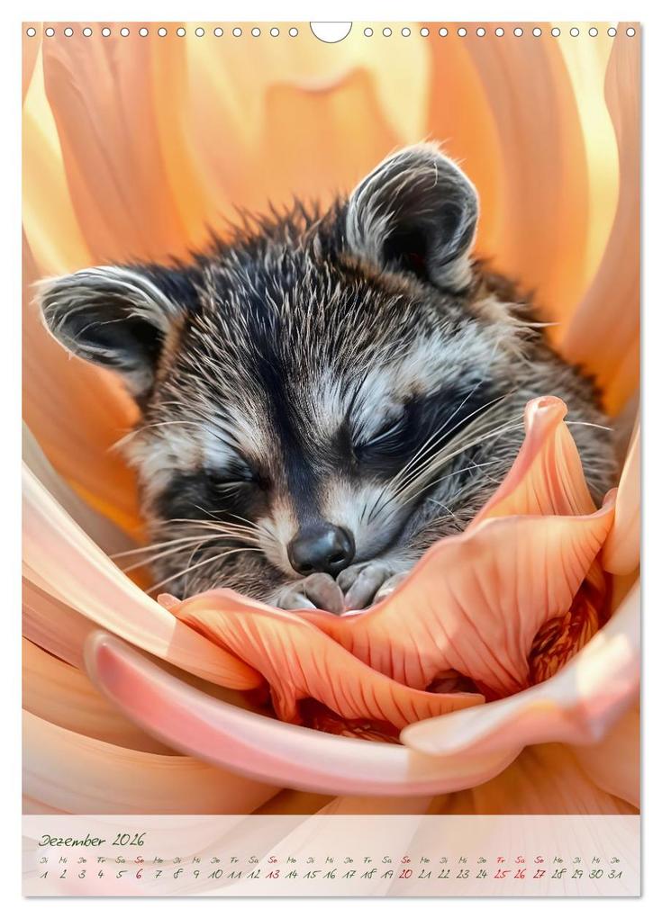 Weitere Ansicht: Schlummerzauber - Die Kinder des Waldes in ihren Blütenwiegen (Wandkalender 2026 DIN A3 hoch), CALVENDO Monatskalender | Fred Schimak, Calvendo