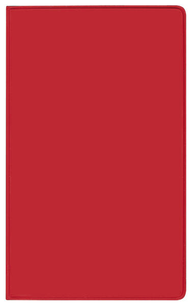 Produktbild: Taschenkalender Pluto geheftet PVC rot 2026
