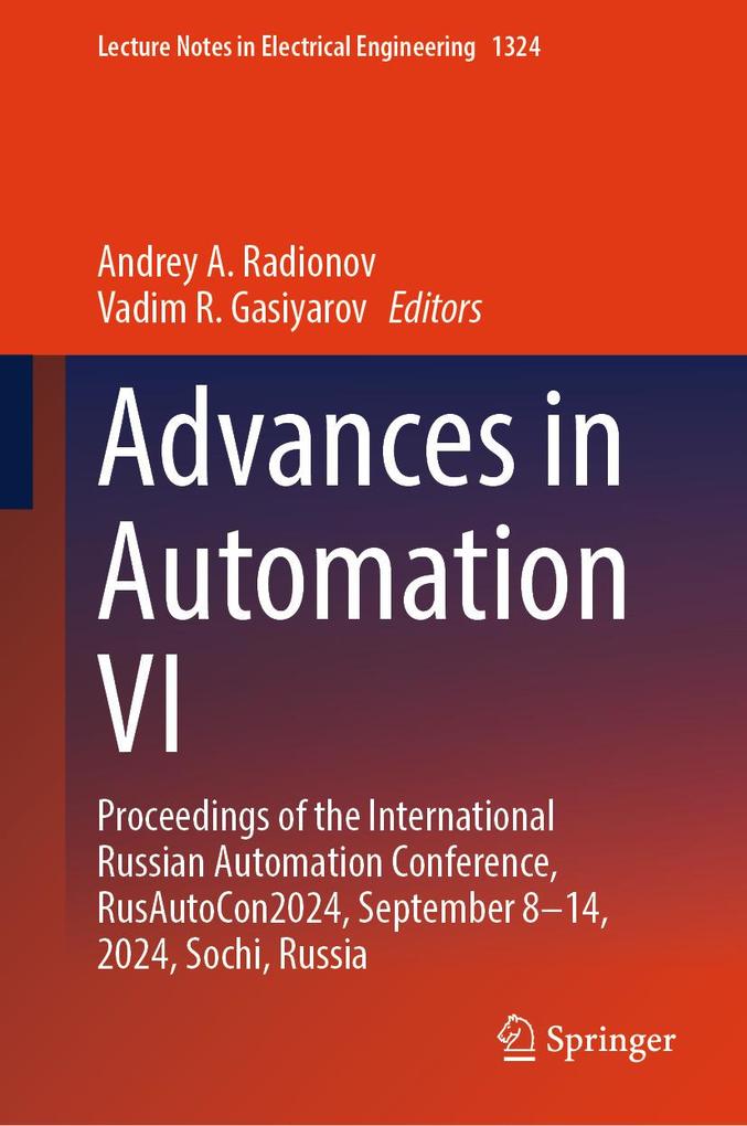 Produktbild: Advances in Automation VI