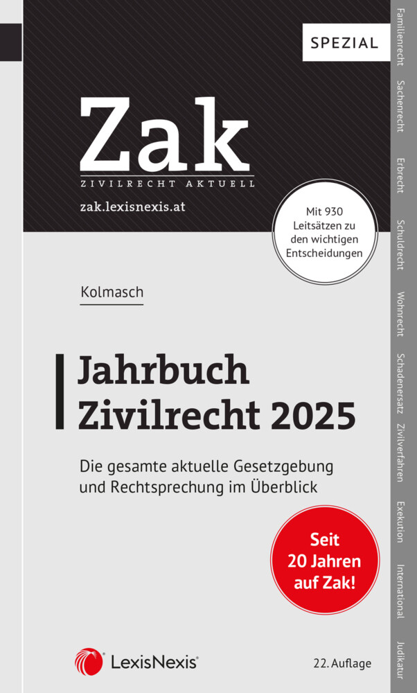 Produktbild: Zak Jahrbuch Zivilrecht 2025 | Wolfgang Kolmasch
