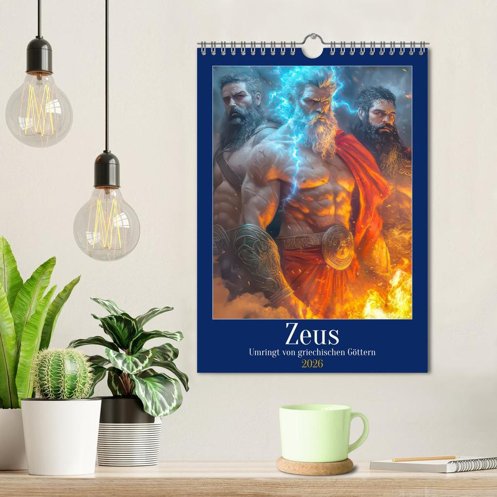Weitere Ansicht: Zeus - Umringt von griechischen Göttern (Wandkalender 2026 DIN A4 hoch), CALVENDO Monatskalender | Liselotte Brunner-Klaus, Calvendo