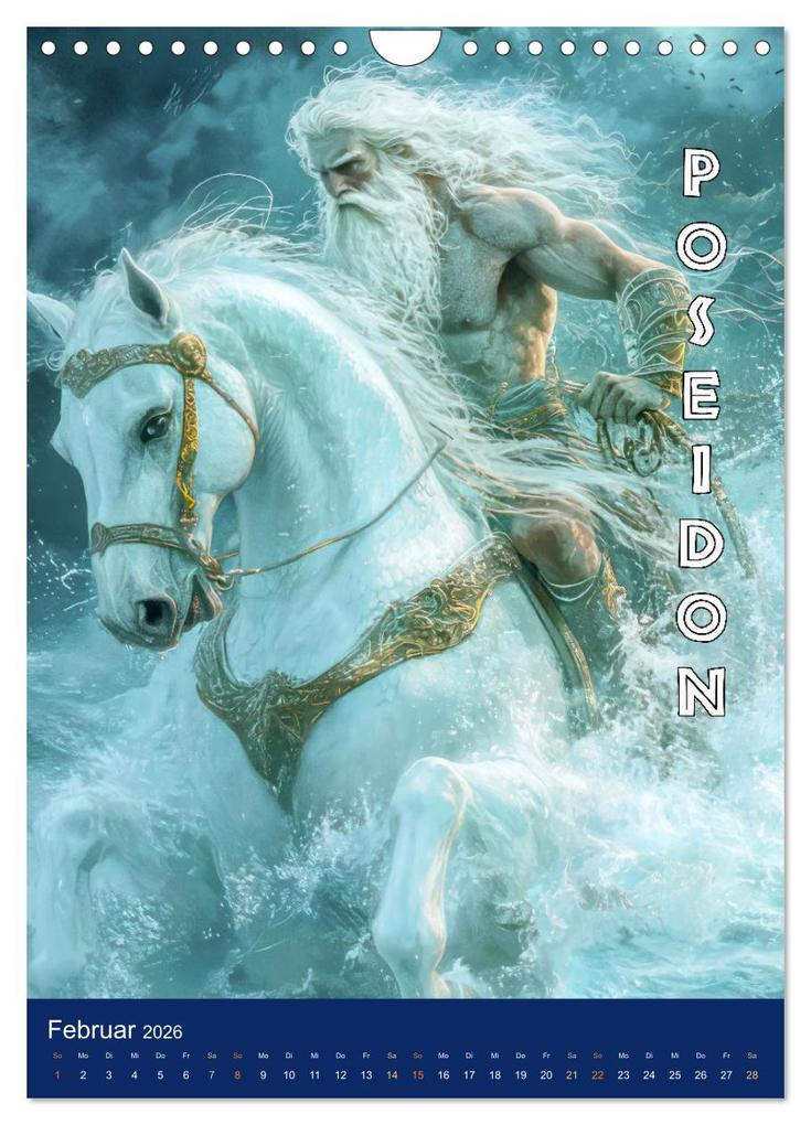 Weitere Ansicht: Zeus - Umringt von griechischen Göttern (Wandkalender 2026 DIN A4 hoch), CALVENDO Monatskalender | Liselotte Brunner-Klaus, Calvendo