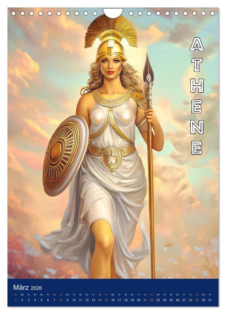 Weitere Ansicht: Zeus - Umringt von griechischen Göttern (Wandkalender 2026 DIN A4 hoch), CALVENDO Monatskalender | Liselotte Brunner-Klaus, Calvendo