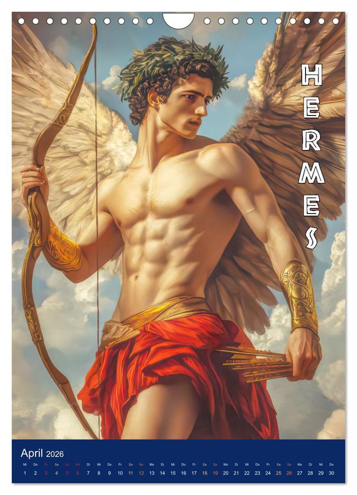 Weitere Ansicht: Zeus - Umringt von griechischen Göttern (Wandkalender 2026 DIN A4 hoch), CALVENDO Monatskalender | Liselotte Brunner-Klaus, Calvendo