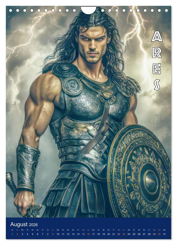 Weitere Ansicht: Zeus - Umringt von griechischen Göttern (Wandkalender 2026 DIN A4 hoch), CALVENDO Monatskalender | Liselotte Brunner-Klaus, Calvendo