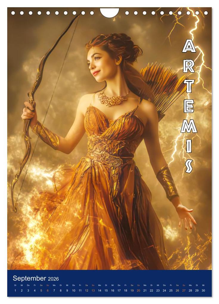 Weitere Ansicht: Zeus - Umringt von griechischen Göttern (Wandkalender 2026 DIN A4 hoch), CALVENDO Monatskalender | Liselotte Brunner-Klaus, Calvendo