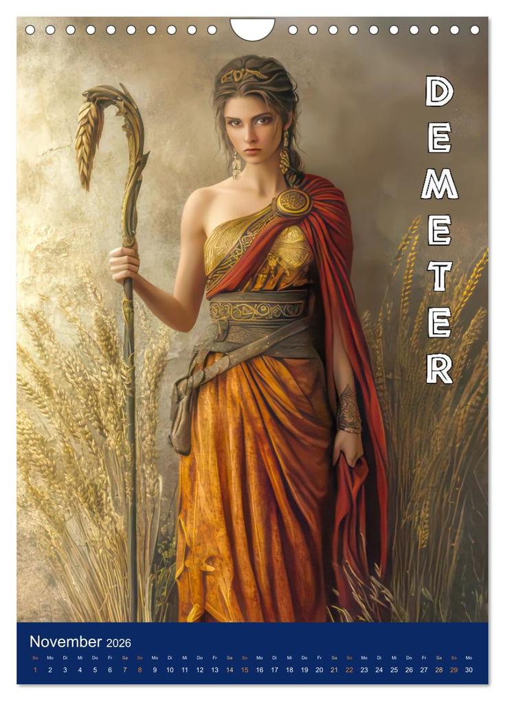 Weitere Ansicht: Zeus - Umringt von griechischen Göttern (Wandkalender 2026 DIN A4 hoch), CALVENDO Monatskalender | Liselotte Brunner-Klaus, Calvendo