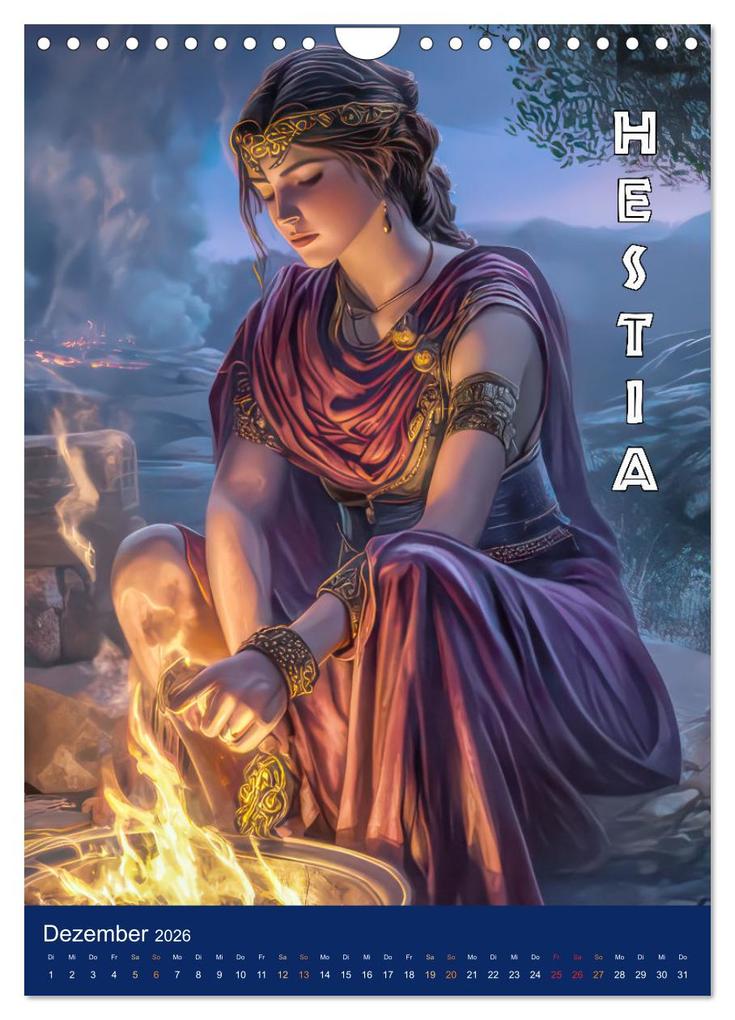 Weitere Ansicht: Zeus - Umringt von griechischen Göttern (Wandkalender 2026 DIN A4 hoch), CALVENDO Monatskalender | Liselotte Brunner-Klaus, Calvendo