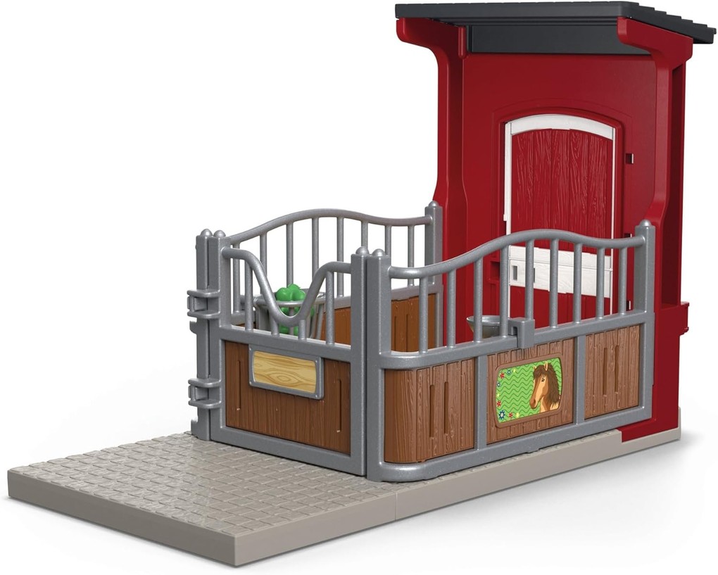 Weitere Ansicht: Schleich 42724 - Farm World, Ponybox mit Mustang Stute, 19 Teile, Spielset