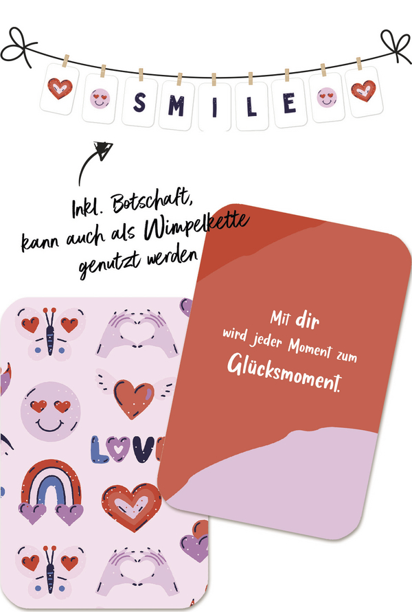Weitere Ansicht: Glückskärtchen-Herzensmensch