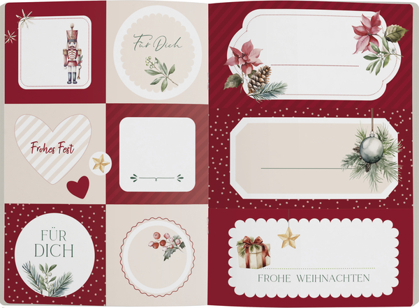 Weitere Ansicht: Etikettenbuch Weihnachten