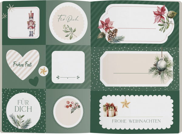 Weitere Ansicht: Etikettenbuch Weihnachten