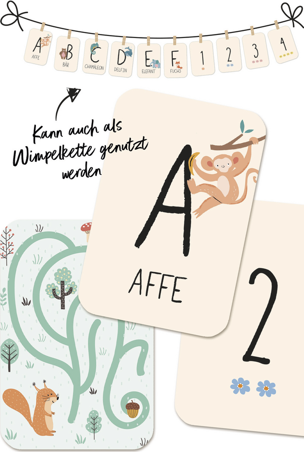 Weitere Ansicht: Glückskärtchen-ABC & 123