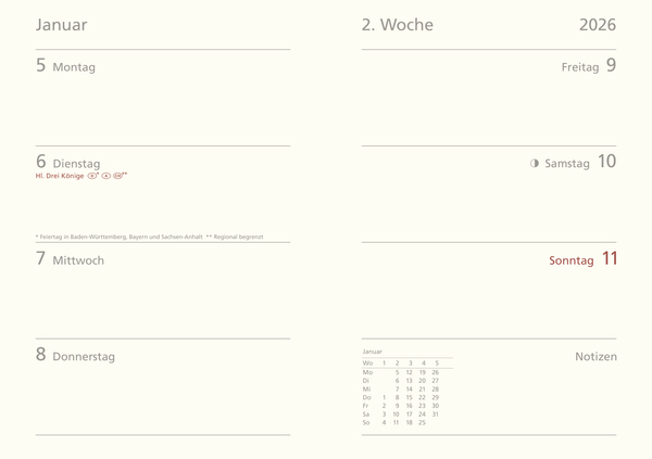Weitere Ansicht: Premium Timer Midi "Botanical Study" 2026