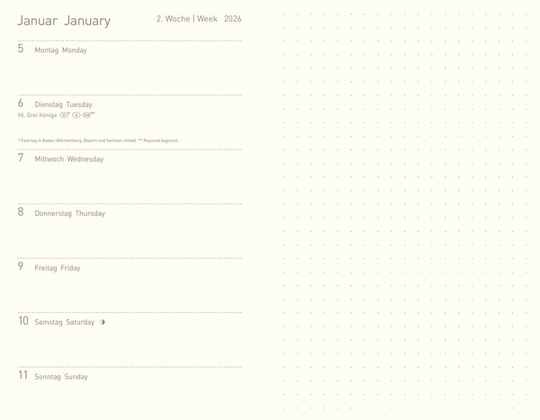 Weitere Ansicht: Premium Timer Small "Golden Waves" 2026