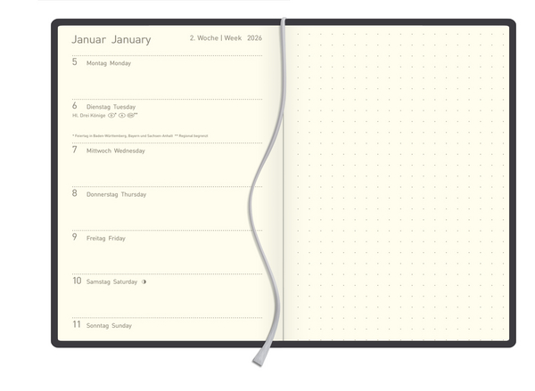 Weitere Ansicht: Buchkalender Times Small12 Trend Welle 2026
