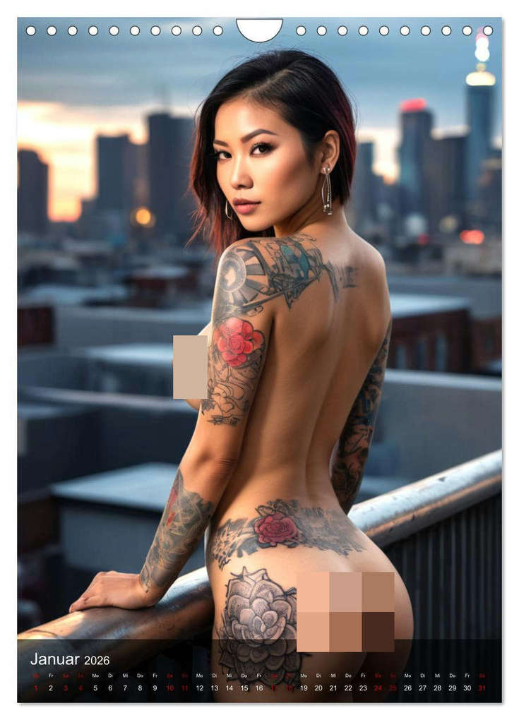 Weitere Ansicht: Tattoo Queens Asien (Wandkalender 2026 DIN A4 hoch), CALVENDO Monatskalender | Calvendo, ShirtScene, ShirtScene ShirtScene