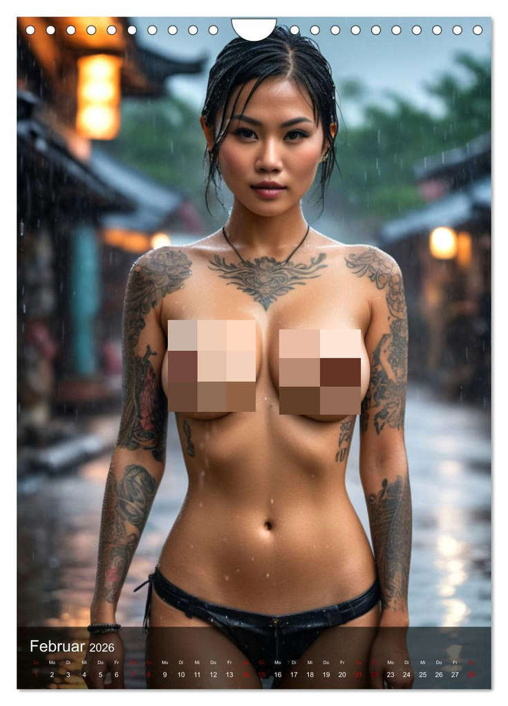 Weitere Ansicht: Tattoo Queens Asien (Wandkalender 2026 DIN A4 hoch), CALVENDO Monatskalender | Calvendo, ShirtScene, ShirtScene ShirtScene
