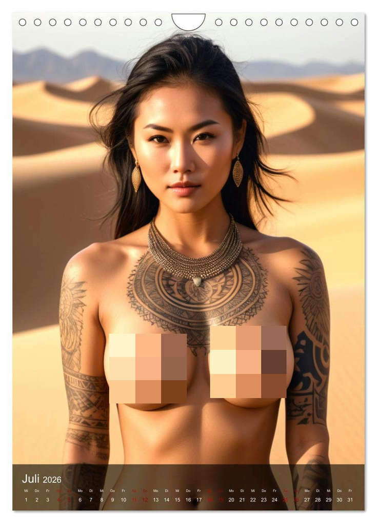 Weitere Ansicht: Tattoo Queens Asien (Wandkalender 2026 DIN A4 hoch), CALVENDO Monatskalender | Calvendo, ShirtScene, ShirtScene ShirtScene