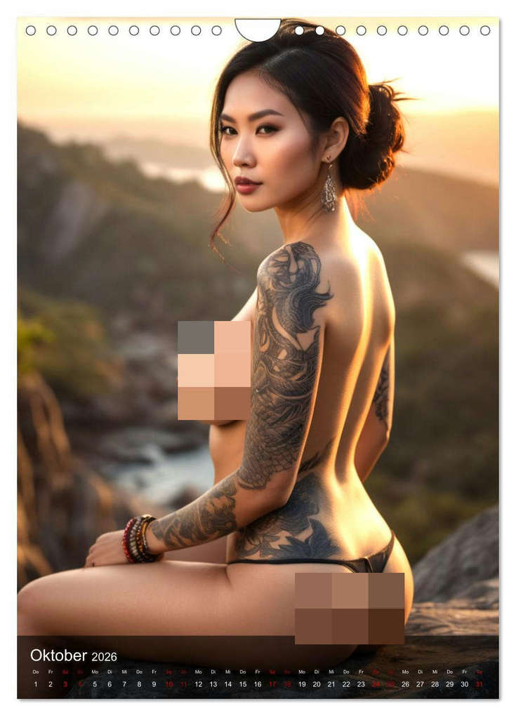 Weitere Ansicht: Tattoo Queens Asien (Wandkalender 2026 DIN A4 hoch), CALVENDO Monatskalender | Calvendo, ShirtScene, ShirtScene ShirtScene