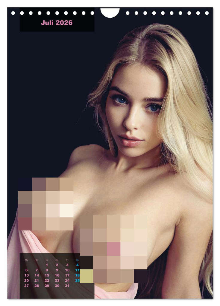Weitere Ansicht: Blonde Girls typisch pink (Wandkalender 2026 DIN A4 hoch), CALVENDO Monatskalender | Mimi Lyvia, Calvendo