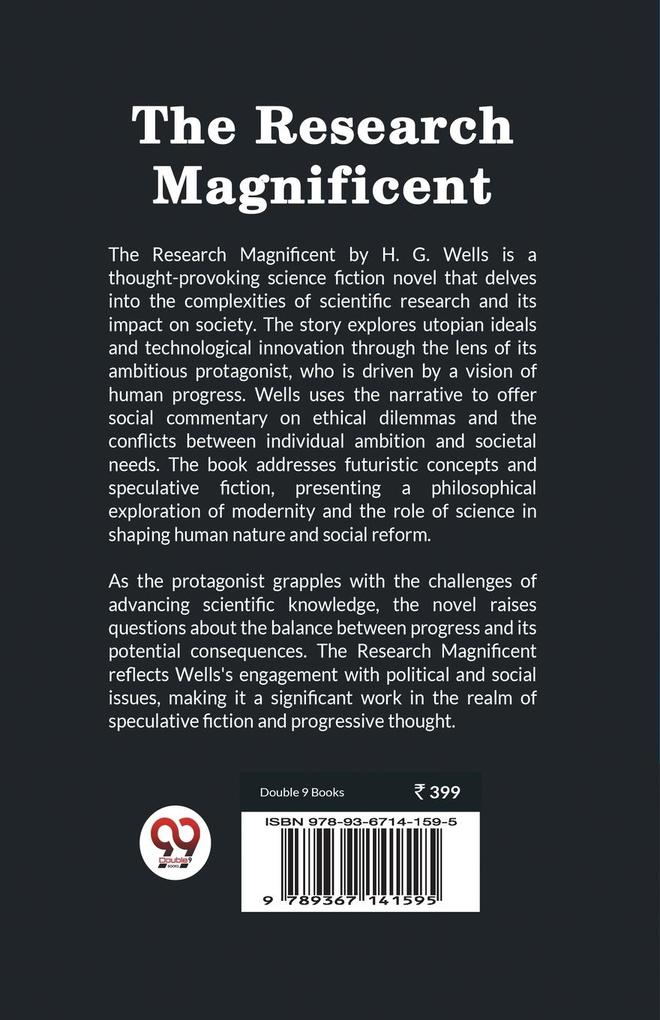 Weitere Ansicht: The Research Magnificent | H. G. Wells