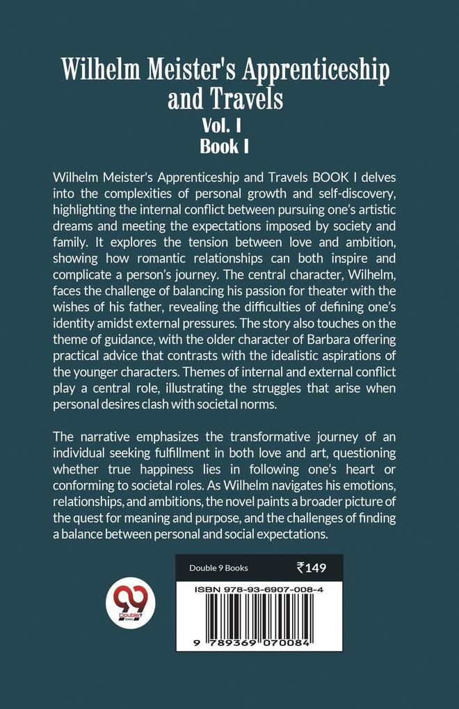 Weitere Ansicht: Wilhelm Meister's Apprenticeship and Travels Vol. l Book I | Johann Wolfgang von Goethe