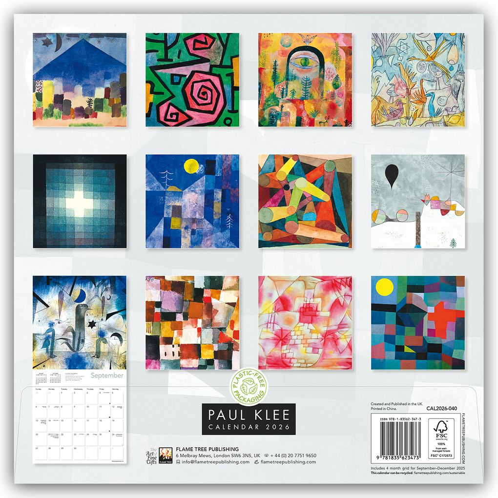 Weitere Ansicht: Paul Klee Wall Calendar 2026 (Art Calendar) | Flame Tree Publishing