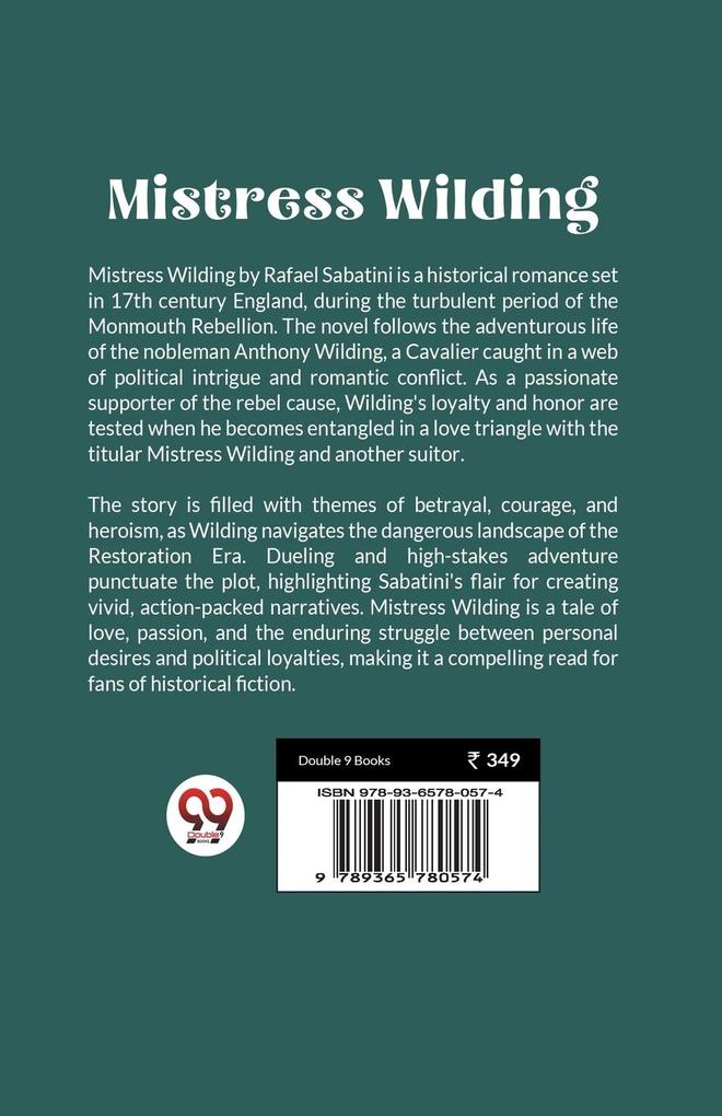 Weitere Ansicht: Mistress Wilding | Rafael Sabatini