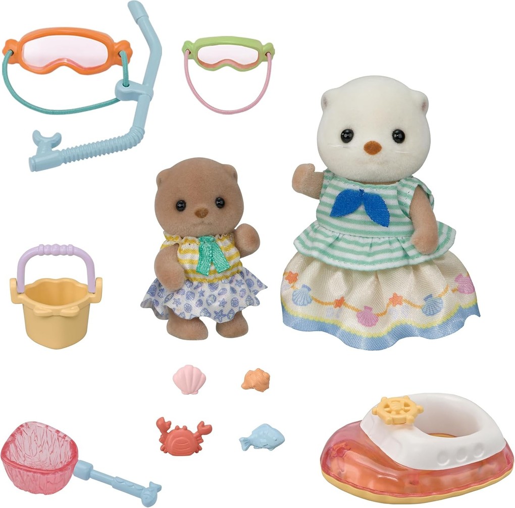 Weitere Ansicht: Sylvanian Families 5804 - Sea Otter Sisters Splashy Snorkel Set, Seeotter Schnorchel Spielset