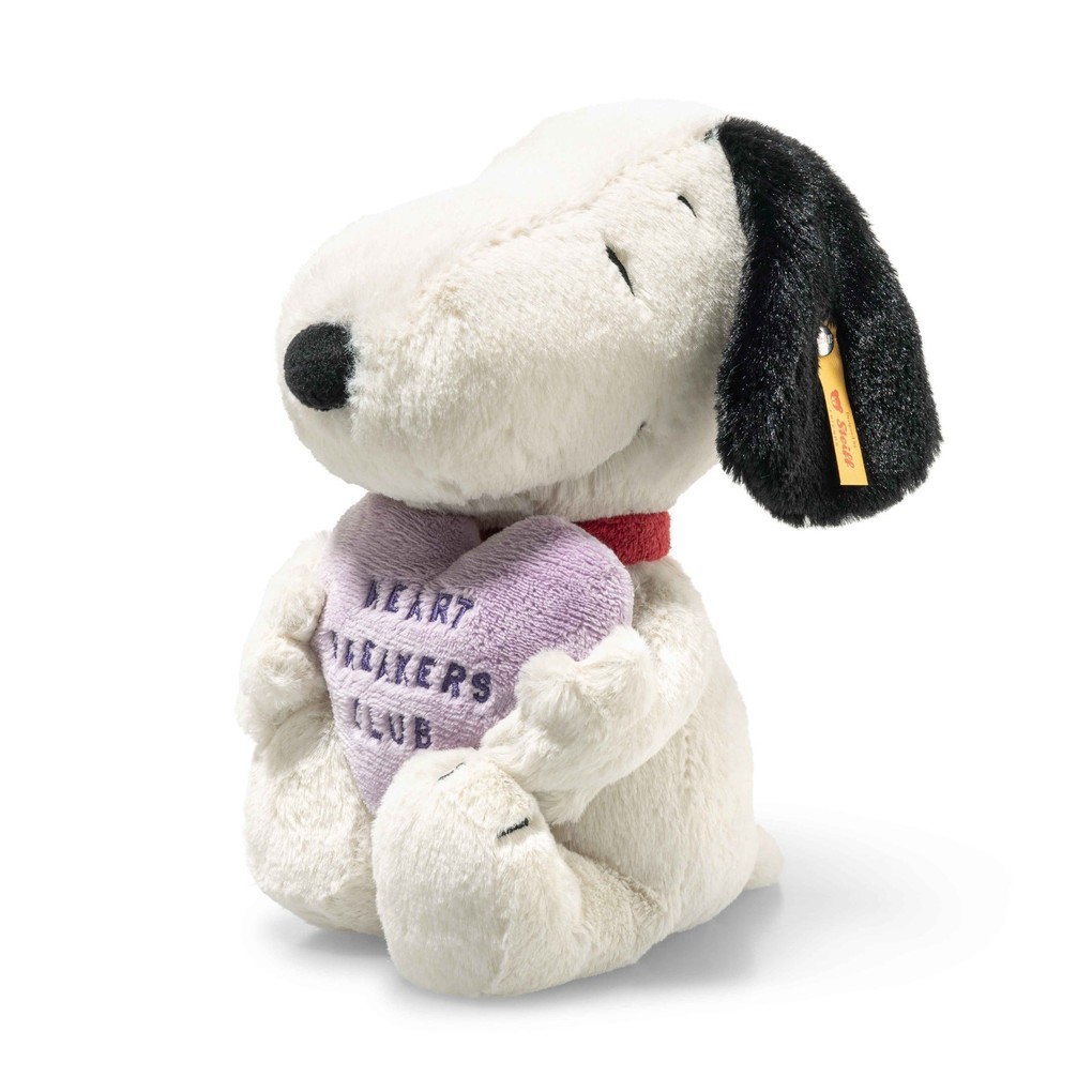 Weitere Ansicht: Steiff 024450 - Snoopy Heartbreakers Club, 22 cm, Plüsch-Hund aus der Comicserie Peanuts