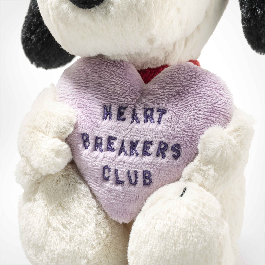 Weitere Ansicht: Steiff 024450 - Snoopy Heartbreakers Club, 22 cm, Plüsch-Hund aus der Comicserie Peanuts
