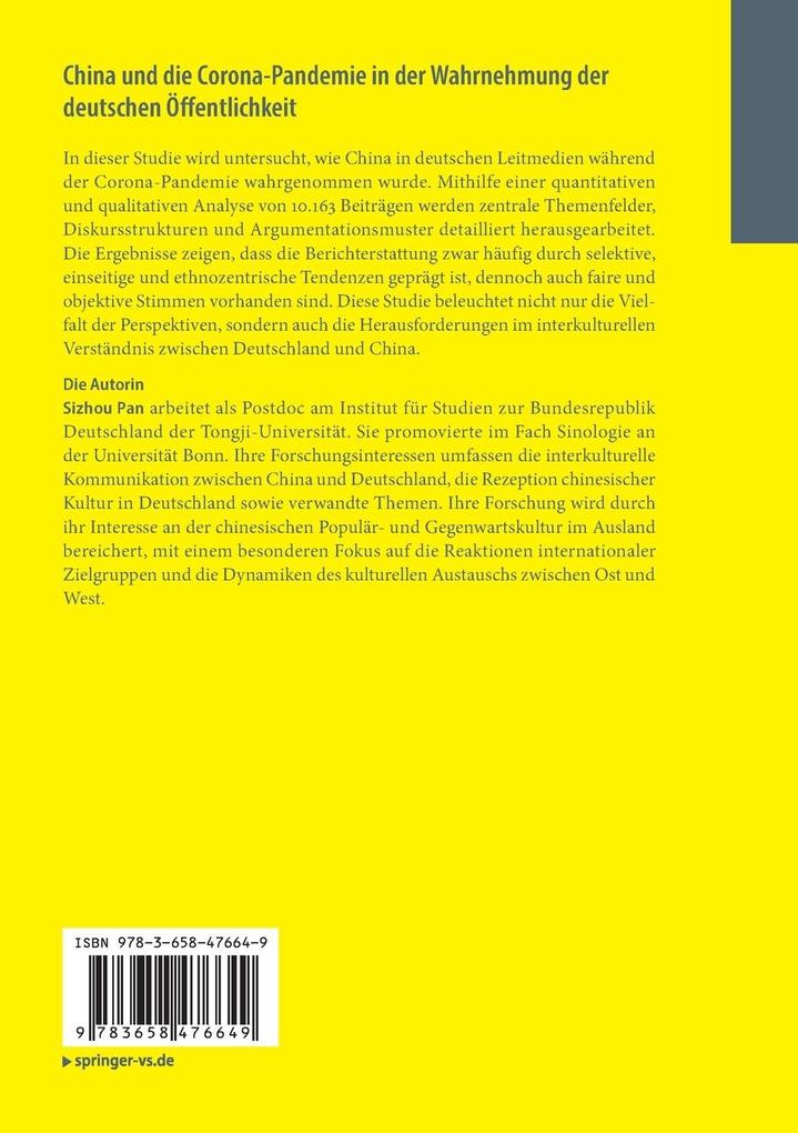 Weitere Ansicht: China und die Corona-Pandemie in der Wahrnehmung der deutschen Öffentlichkeit | Sizhou Pan