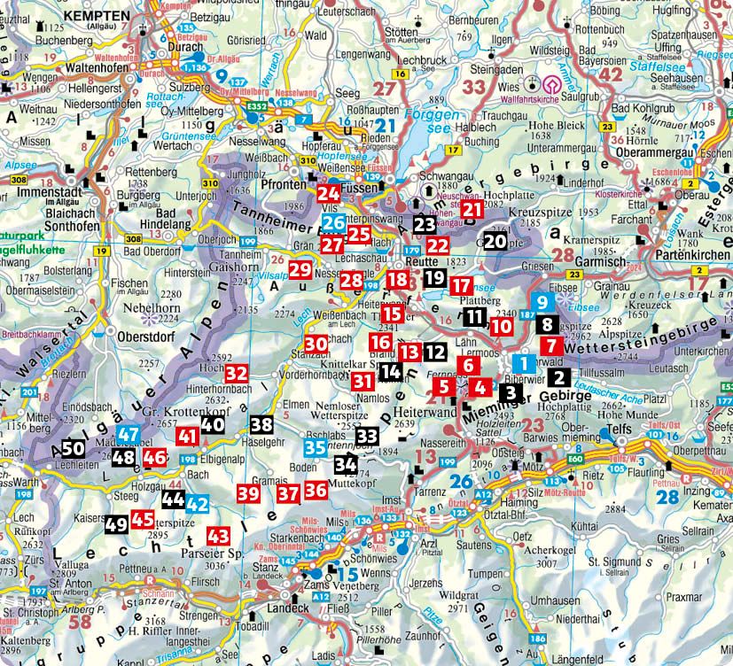 Weitere Ansicht: ROTHER Wanderführer Außerfern - Lechtal. 50 Touren um Ehrwald, Lermoos und Reutte - in der Tiroler Zugspitz Arena und im Naturpark Tiroler Lech | Franziska Baumann, Dieter Seibert