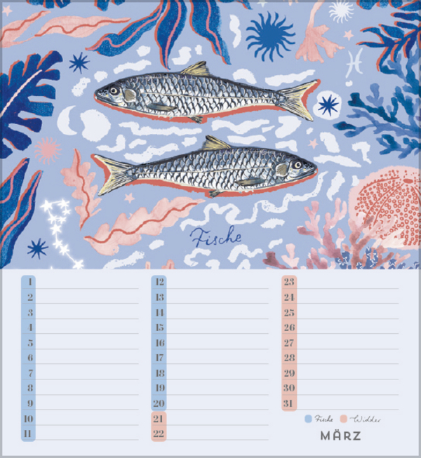 Weitere Ansicht: Geburtstagskalender Sternzeichen