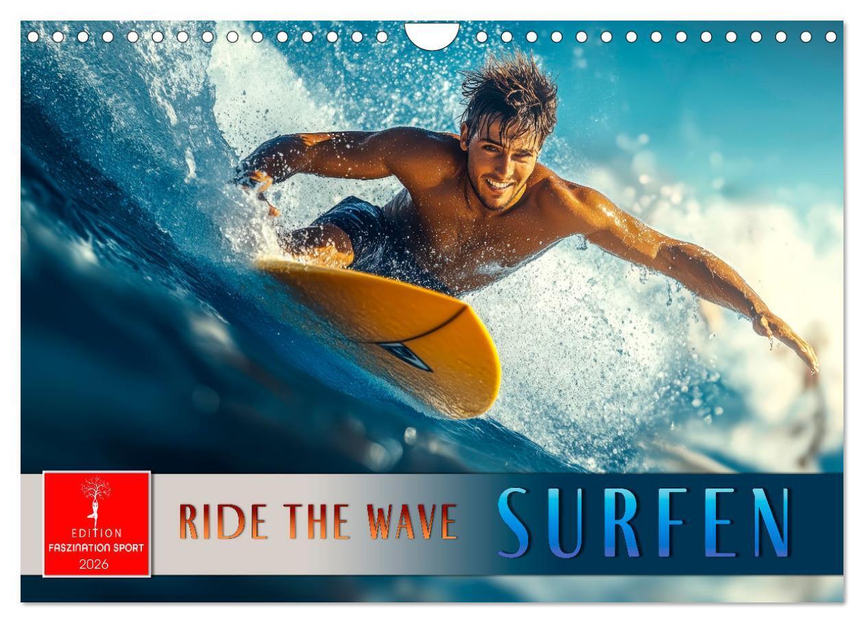 Produktbild: Surfen - Ride the Wave (Wandkalender 2026 DIN A4 quer), CALVENDO Monatskalender | Peter Roder, Calvendo