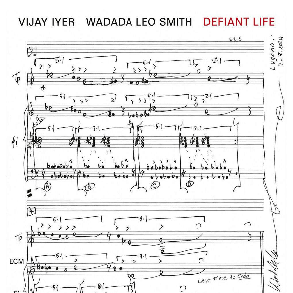 Produktbild: Defiant Life | Vijay/Smith, Wadada Leo Iyer  Vijay Iyer, Wadada Leo Smith