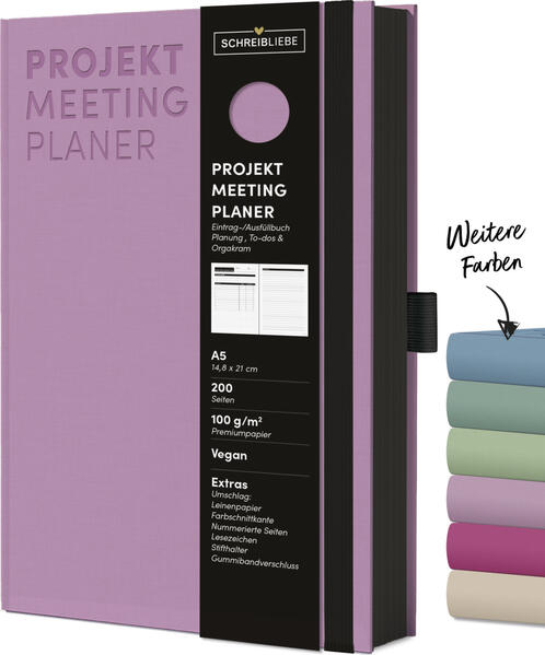 Produktbild: Projekt-Meeting Planer Flieder