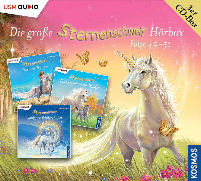 Produktbild: Die große Sternenschweif Hörbox Folgen 49-51 (3 Audio CDs) | Linda Chapman