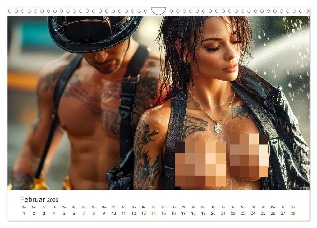 Weitere Ansicht: Feuerwehrfrauen - Feuer und Flamme (Wandkalender 2026 DIN A3 quer), CALVENDO Monatskalender | Calvendo, Peter Roder