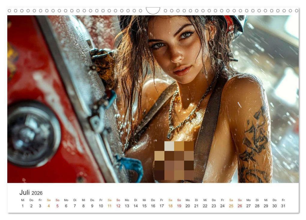 Weitere Ansicht: Feuerwehrfrauen - Feuer und Flamme (Wandkalender 2026 DIN A3 quer), CALVENDO Monatskalender | Calvendo, Peter Roder