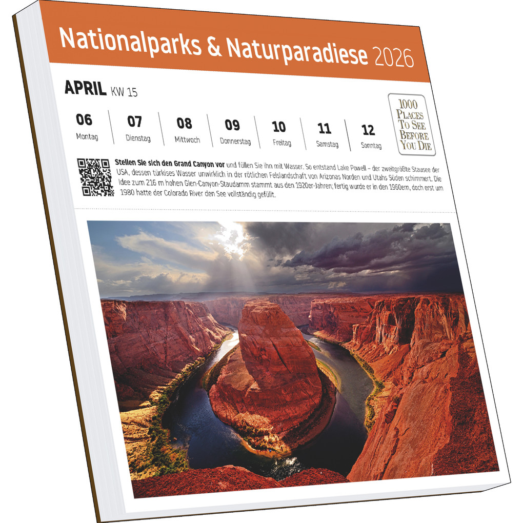 Weitere Ansicht: Nationalparks und Naturparadiese Postkartenkalender