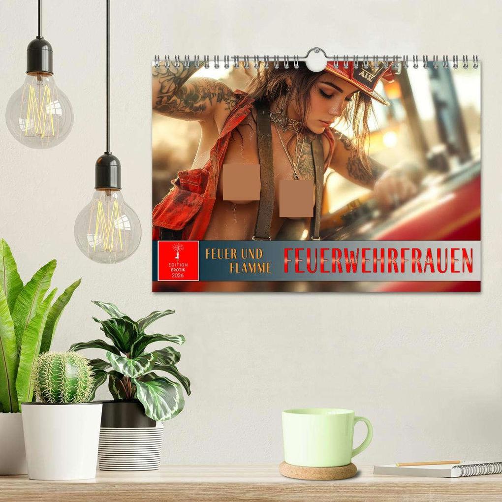 Weitere Ansicht: Feuerwehrfrauen - Feuer und Flamme (Wandkalender 2026 DIN A4 quer), CALVENDO Monatskalender | Calvendo, Peter Roder