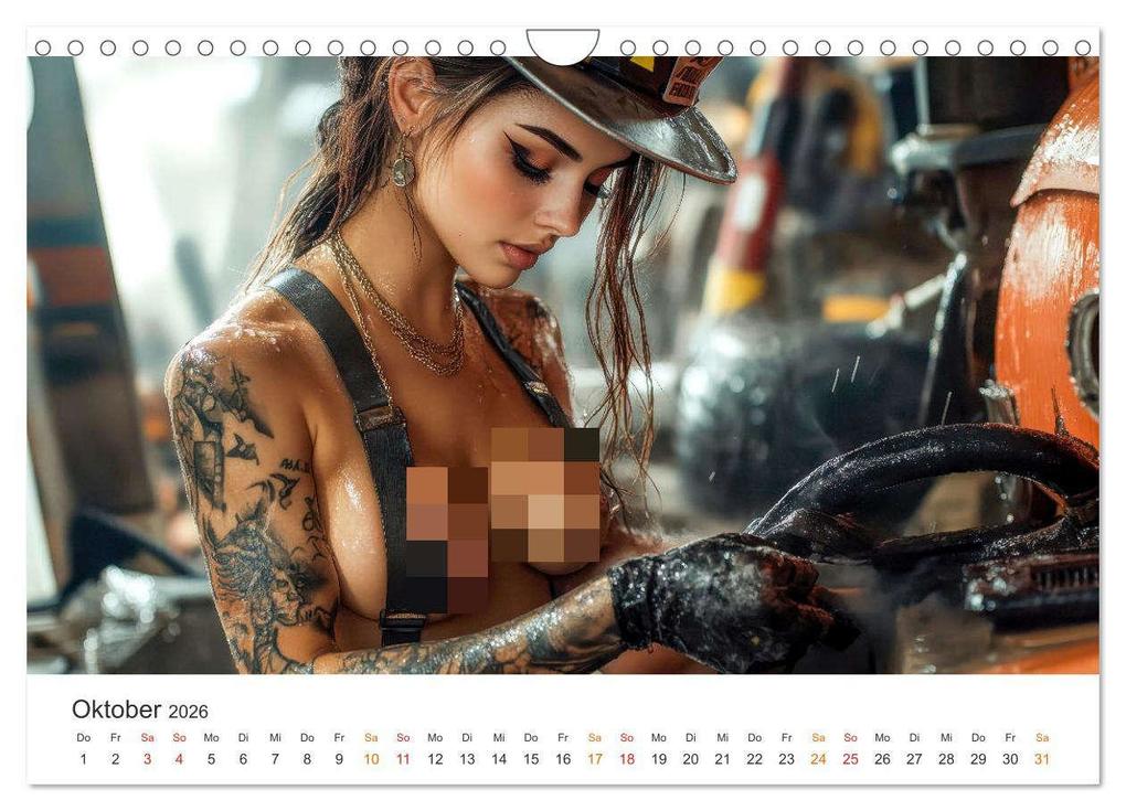 Weitere Ansicht: Feuerwehrfrauen - Feuer und Flamme (Wandkalender 2026 DIN A4 quer), CALVENDO Monatskalender | Calvendo, Peter Roder