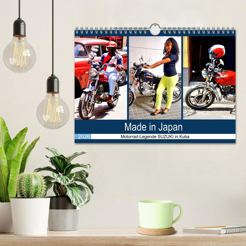 Weitere Ansicht: Made in Japan - Motorrad-Legende Suzuki in Kuba (Wandkalender 2026 DIN A4 quer), CALVENDO Monatskalender | Henning von Löwis of Menar, Calvendo